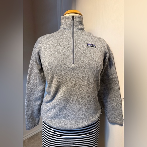 Patagonia Women's Better Sweater 1/4
Zip Pullover Birch White - Picture 3 of 11